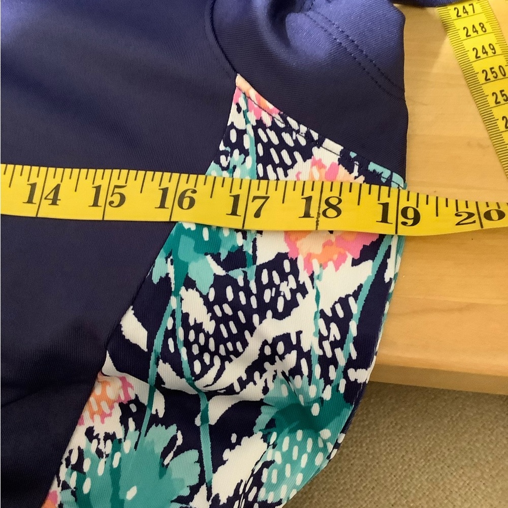 Pebble Beach Tropical Collection Pockets Short Sleeve Printed Panel Golf Dress M - Picture 14 of 16